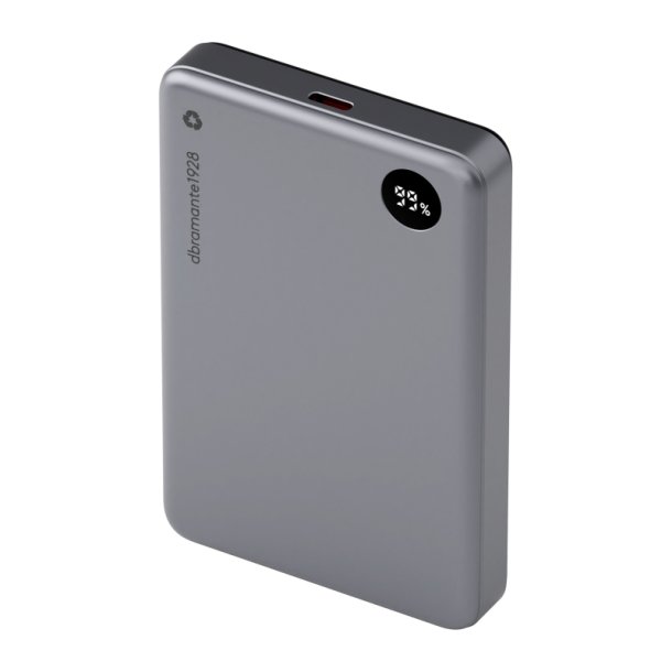 dbramante1928 Re-charge Power Bank 10000 mAh Tr�dl�s opladning Magsafe LED Gr�