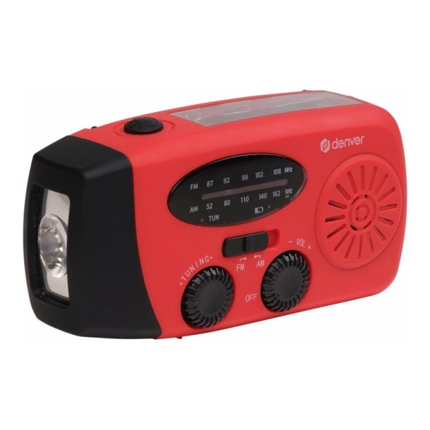 Denver ndradio SCR-2005 - Lygte, Hndsving og solpanel