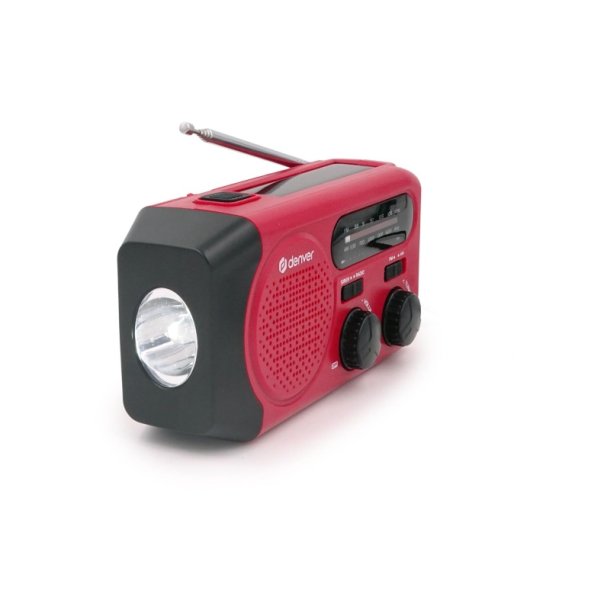 Denver n�dradio SCR-2010 - Lygte, H�ndsving og solpanel