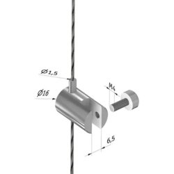 Display Sidegreb 1-vejs til akryllommer - mgler stlwire system