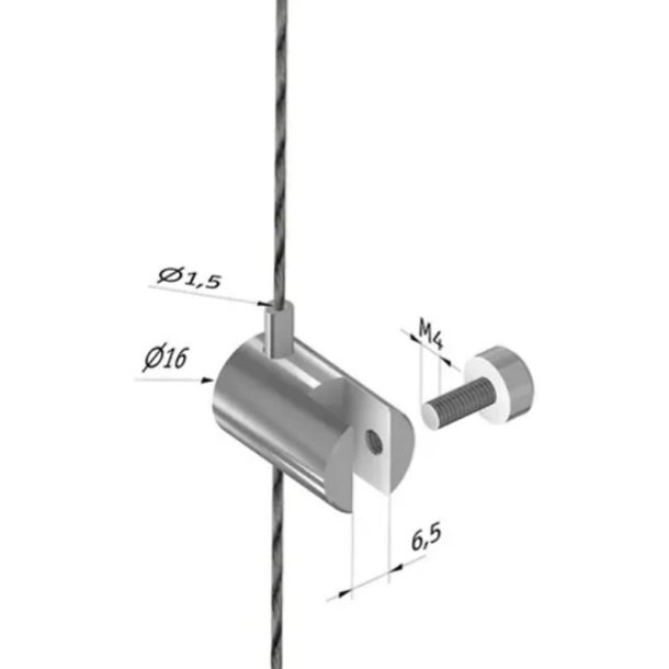 Display Sidegreb 1-vejs til akryllommer - mgler stlwire system