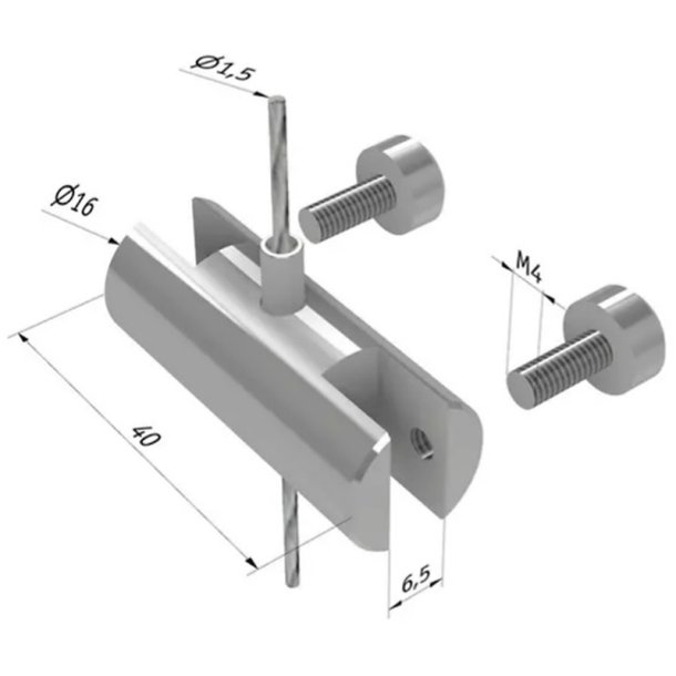 Display Sidegreb 2-vejs til akryllommer - mgler stlwire system