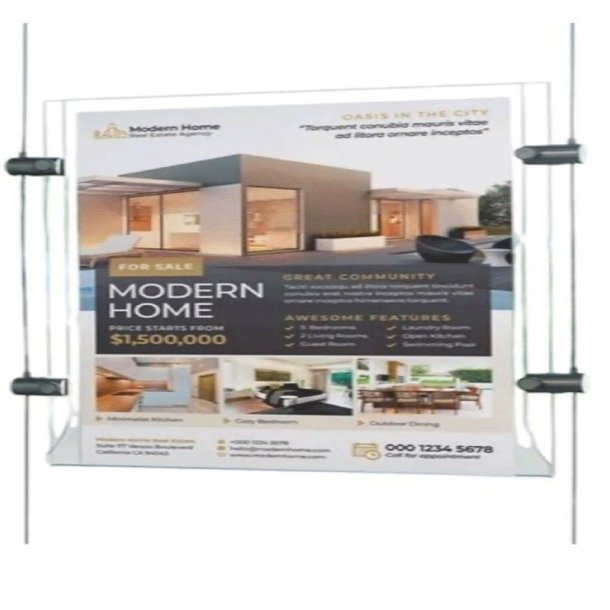 Display Akryllomme A3 bredformat - mgler stlwire system