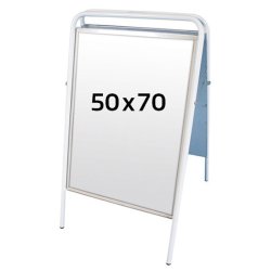 Display Gadeskilt - Easy-Sign 50x70 - Dobbelt side A-skilt - antirefleks