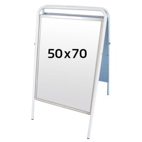 Display Gadeskilt - Easy-Sign 50x70 - Dobbelt side A-skilt - antirefleks