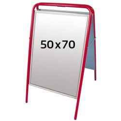 Display Gadeskilt - Easy-Sign 50x70 - Dobbelt side A-skilt - antirefleks