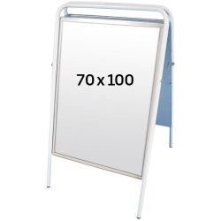 Display Gadeskilt - Easy-Sign 70x100 - Dobbelt side A-skilt - antirefleks