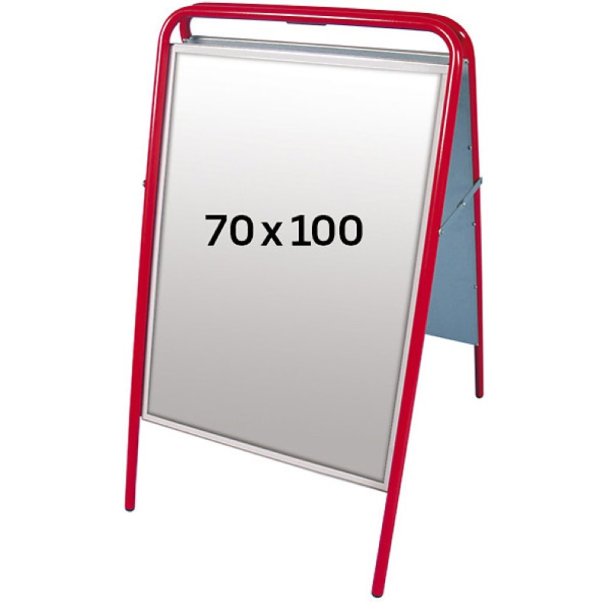 Display Gadeskilt - Easy-Sign 70x100<br>Dobbelt side A-skilt - antirefleks