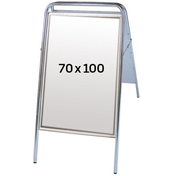 Display Gadeskilt - Easy-Sign 70x100 - Dobbelt side A-skilt - antirefleks