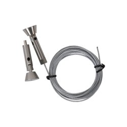 Appendo vinduesdisplay - st med 5 stk. A4 akryllommer i hjformat - Med kabler, clips og fittings