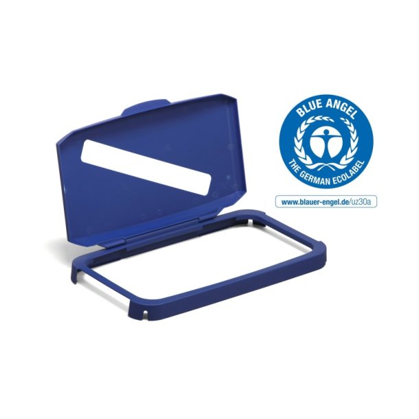 Durable L�g til affaldsspand 60 liter - til papir - bl� plast