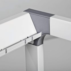 Durable hyldevogn System 88 - gr� med 4 hylder og bremse