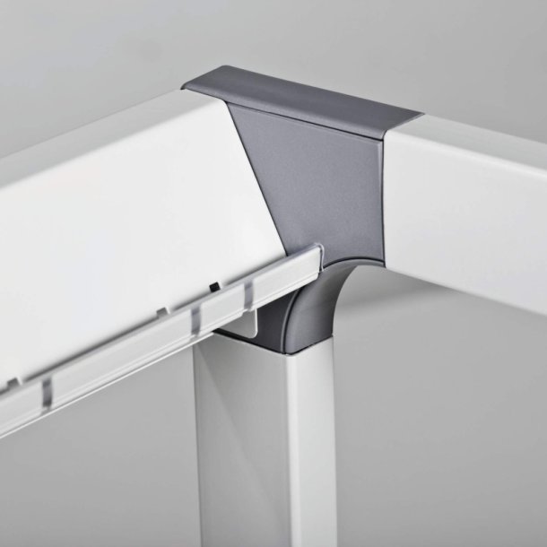 Durable hyldevogn System 88 - gr� med 4 hylder og bremse