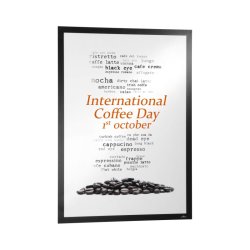 Durable Duraframe selvklbende poster 50x70 magnetramme - sort