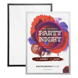 Durable Duraframe selvklbende poster 70x100 magnetramme sort