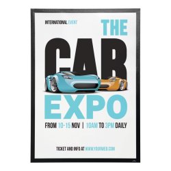 Durable Duraframe selvklbende poster 70x100 magnetramme sort