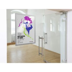 Durable Duraframe selvklbende poster A2 magnetramme - slv