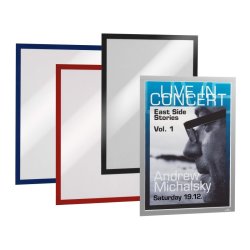 Durable Duraframe selvklbende A3 magnetramme - 6 stk. slv