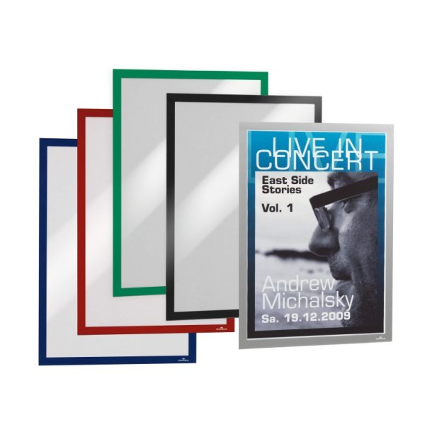 Durable Duraframe selvklbende A3 magnetramme - 2 stk. grnne