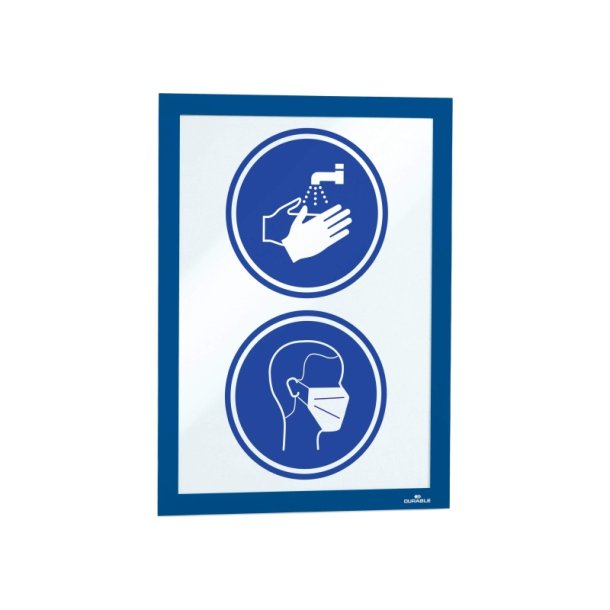 Durable Duraframe selvklbende A4 magnetramme - 1 stk. Bl