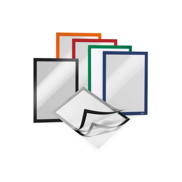 Durable Duraframe selvklbende A4 magnetramme - 2 stk. sorte