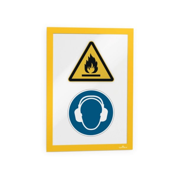 Durable Duraframe selvklbende A4 magnetramme - 2 stk. gule