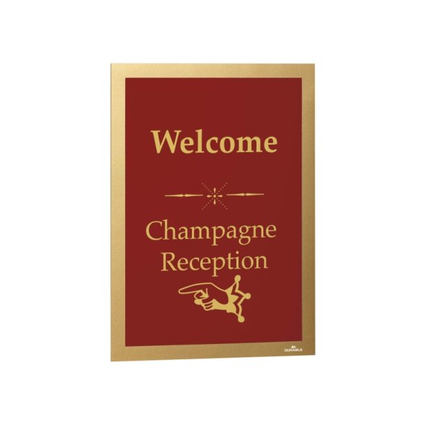 Durable Duraframe selvklbende A4 magnetramme - 2 stk. guld