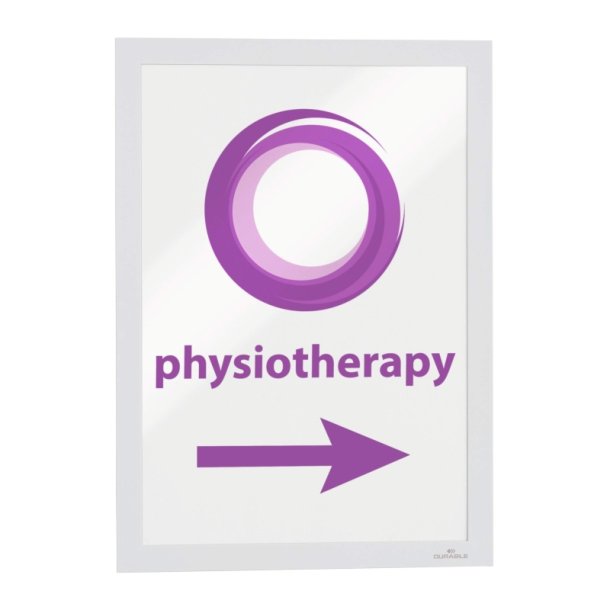 Durable Duraframe selvklbende A4 magnetramme - 10 stk. hvide