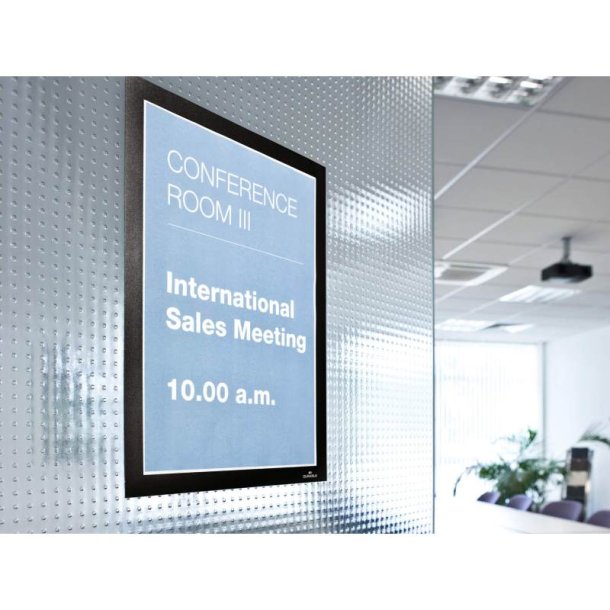 Durable Duraframe selvklbende A4 magnetramme - 2 stk. sorte