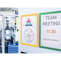 Durable Duraframe Magnetisk - A4 magnetramme - 5 stk. gule