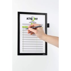 Durable Duraframe Magnetisk - A4 Note magnetramme - 1 stk. sort