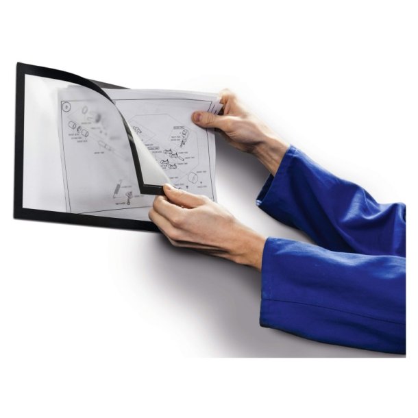 Durable Duraframe Magnetisk plus A4 magnetramme - 2 stk. sort