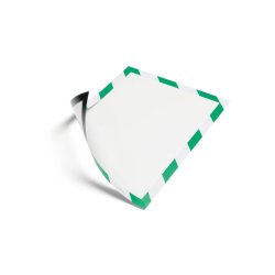 Durable Duraframe magnetisk security A4 magnetramme - 5 stk. grn/hvid