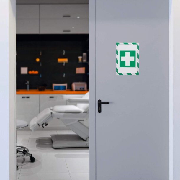 Durable Duraframe magnetisk security A4 magnetramme - 5 stk. grn/hvid