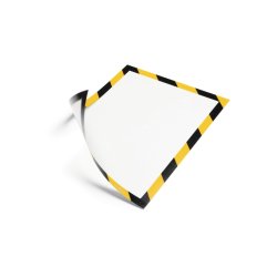 Durable Duraframe magnetisk security A4 magnetramme - 5 stk. Sort/Gul