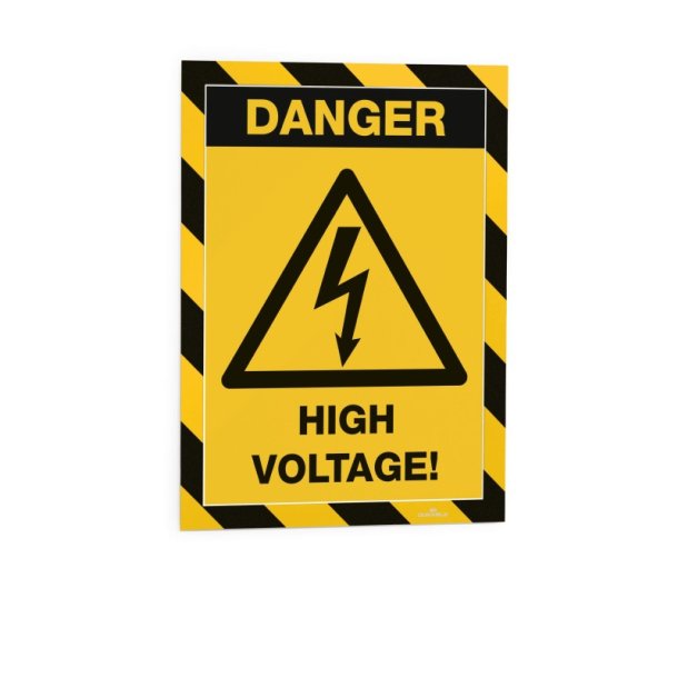 Durable Duraframe magnetisk security A4 magnetramme - 5 stk. Sort/Gul