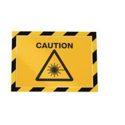 Durable Duraframe magnetisk security A4 magnetramme - 5 stk. Sort/Gul