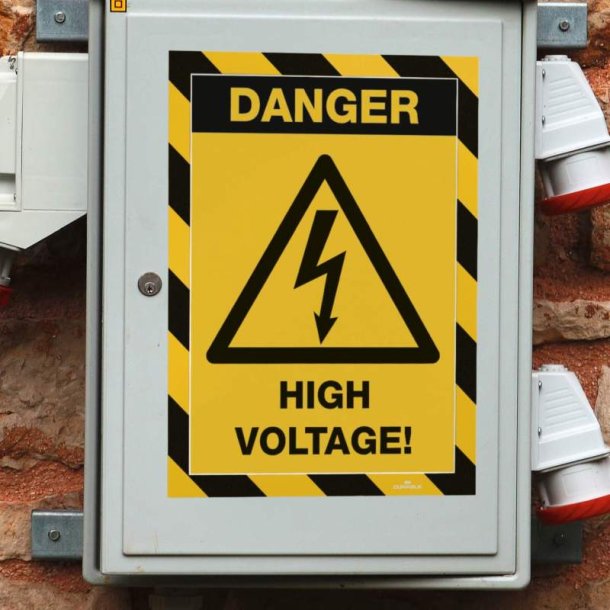 Durable Duraframe magnetisk security A4 magnetramme - 5 stk. Sort/Gul