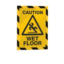 Durable Duraframe selvklbende security A4 magnetramme - 2 stk. Sort/Gul