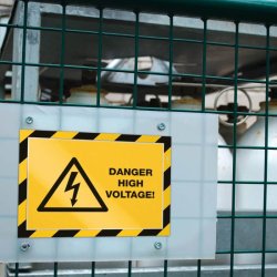 Durable Duraframe selvklbende security A4 magnetramme - 2 stk. Sort/Gul