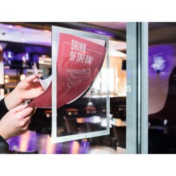 Durable Duraframe statisk hfte A4 Sun magnetramme - 2 stk. slv