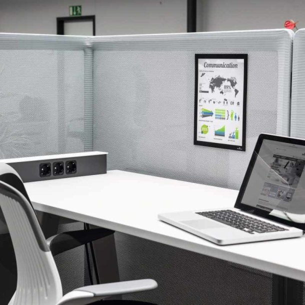 Durable Duraframe Velcro hfte A4 magnetramme - 1 stk. sort