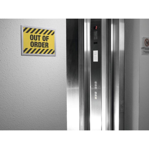 Durable Duraframe selvklbende A4 wall magnetramme - 1 stk. slv