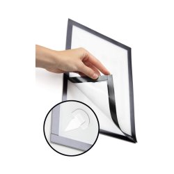 Durable Duraframe selvklbende A4 wall magnetramme - 1 stk. sort