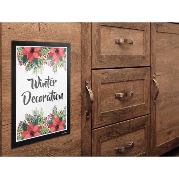 Durable Duraframe selvklbende A4 wall magnetramme - 1 stk. sort