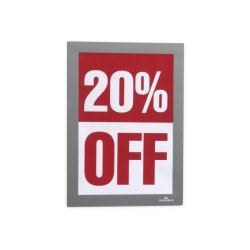 Durable Duraframe selvklbende A5 magnetramme - 10 stk. slv