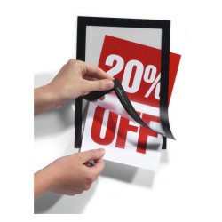 Durable Duraframe selvklbende A5 magnetramme - 10 stk. sorte