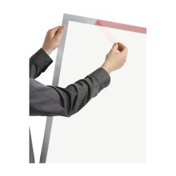 Durable Duraframe selvklbende poster A2 magnetramme - slv