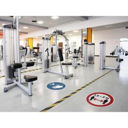 Durable Duraline Markeringstape - 50mm sort/gul PVC - flytbar