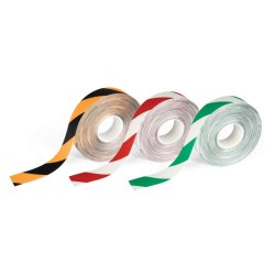 Durable Duraline Markeringstape - 50mm hvid/grn PVC - permanent